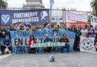 MIEMBROS DE LA COORDINADORA DDHH DEL FÚTBOL MARCHARON EN PLAZA DE MAYO 
