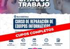 ÉXITO TOTAL EN LAS INSCRIPCIONES DEL CURSO DE REPARACIÓN DE EQUIPOS INFORMÁTICOS
