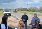 OPERATIVO DE SEGURIDAD PARA DOCENTES EN RUTA 16: ENTREGARON FOLLETOS Y BRINDARON RECOMENDACIONES CLAVE