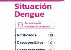 PARTE SEMANAL SOBRE DENGUE: NINGÚN CASO POSITIVO