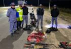 POLICÍA RURAL SECUESTRÓ ARMAS Y PRODUCTOS DE CAZA ILEGAL DURANTE UN CONTROL