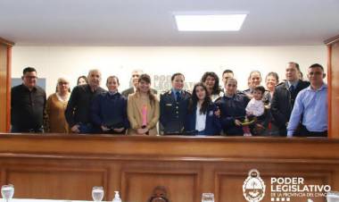 EL PODER LEGISLATIVO REALIZÓ UN HOMENAJE POR EL DÍA DE LA MUJER POLICÍA