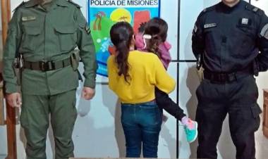 MISIONES: GENDARMES ASISTIERON A UNA NIÑA EXTRAVIADA A LA VERA DE UNA RUTA NACIONAL