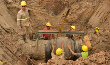 PRIMER ACUEDUCTO DEL INTERIOR: SAMEEP REALIZÓ REPARACIONES PARA MEJORAR LA IMPULSIÓN DE AGUA POTABLE
