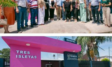 TRES ISLETAS: EL GOBERNADOR ZDERO INAUGURÓ LA REFACCIÓN INTEGRAL DEL REGISTRO CIVIL
