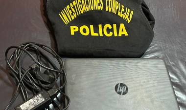 FUE DETENIDO POR VENDER UNA NOTEBOOK ROBADA
