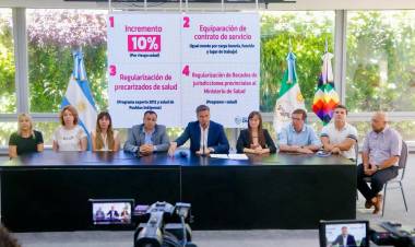 SALUD: IMPORTANTES ANUNCIOS DEL GOBERNADOR ZDERO Y RECONOCIMIENTO A LOS RECURSOS HUMANOS