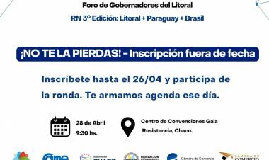 CONTINÚA ABIERTA LA INSCRIPCIÓN: ESTE LUNES 28 LLEGA LA RONDA DE NEGOCIOS 2025