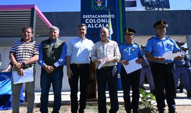 EL GOBERNADOR ZDERO INAUGURÓ LAS REFACCIONES Y AMPLIACIÓN DEL DESTACAMENTO RURAL COLONIA ALCALÁ