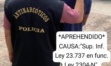 DETIENEN A OTRO HOMBRE INVESTIGADO POR NARCOTRÁFICO