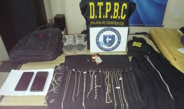 ROBÓ MÁS DE 5 MILLONES EN JOYAS Y TERMINÓ DETENIDA TRAS UN ALLANAMIENTO EN CORRIENTES