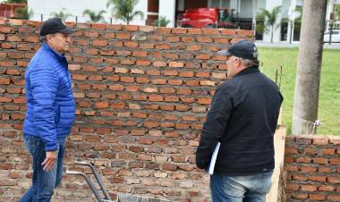PAPP DESTACÓ LOS AVANCES EN LA CONSTRUCCIÓN DEL TÓTEM DEL ACCESO OESTE DE VILLA ÁNGELA