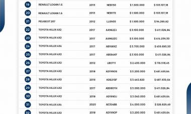 EL GOBIERNO DEL CHACO REALIZARÁ UNA NUEVA SUBASTA DE 36 VEHÍCULOS OFICIALES
