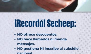 ESTAFAS: SECHEEP PIDE EXTREMAR PRECAUCIONES