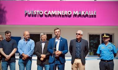 MAKALLÉ: EL GOBIERNO PROVINCIAL INAUGURÓ EL NUEVO EDIFICIO DE CONTROL CAMINERO EN LA RUTA 16