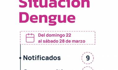 CHACO SIN CASOS DE DENGUE: SALUD INSISTE EN REFORZAR LA PREVENCIÓN