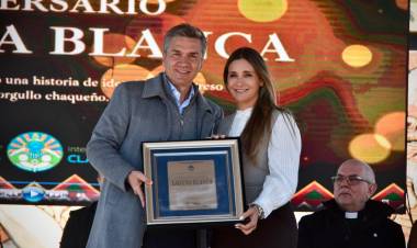 ZDERO Y PANZARDI RATIFICARON EL TRABAJO CONJUNTO EN EL 138° ANIVERSARIO DE LAGUNA BLANCA