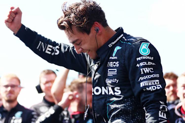 FÓRMULA 1: RUSSELL FESTEJÓ PERO LE DIERON EL TRIUNFO A HAMILTON EN EL GP DE BÉLGICA