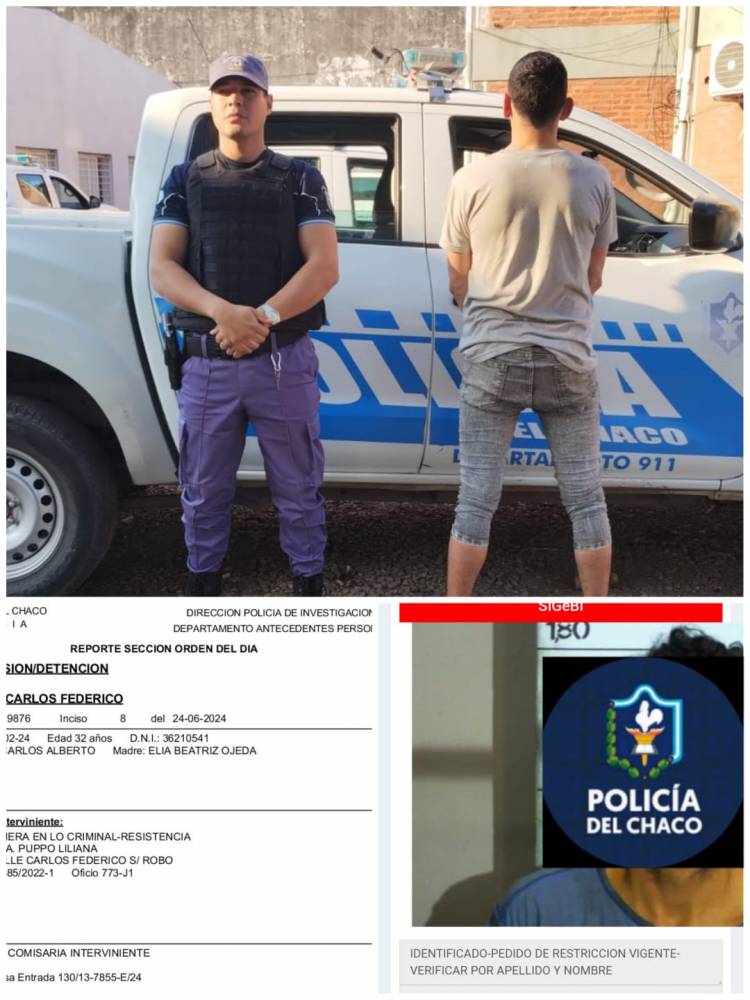 LO DEMORARON PARA IDENTIFICARLO Y RESULTO TENER PEDIDO DE CAPTURA