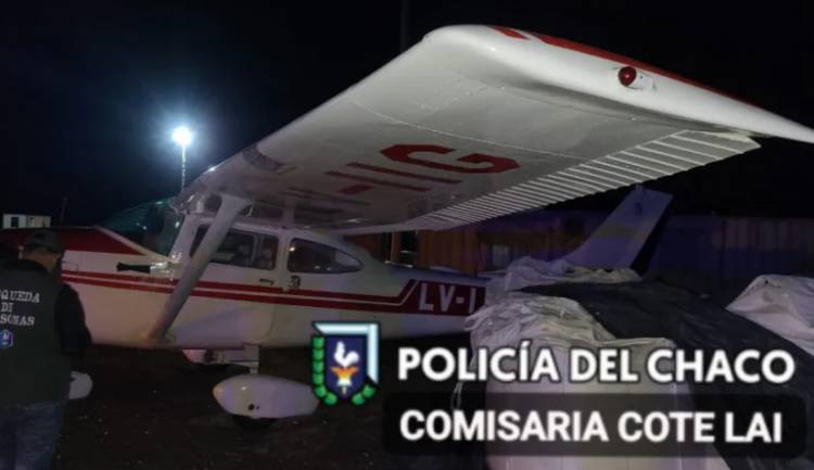 POR UN DESPERFECTO, UNA AVIONETA DEBIÓ ATERRIZAR EN UN OBRADOR