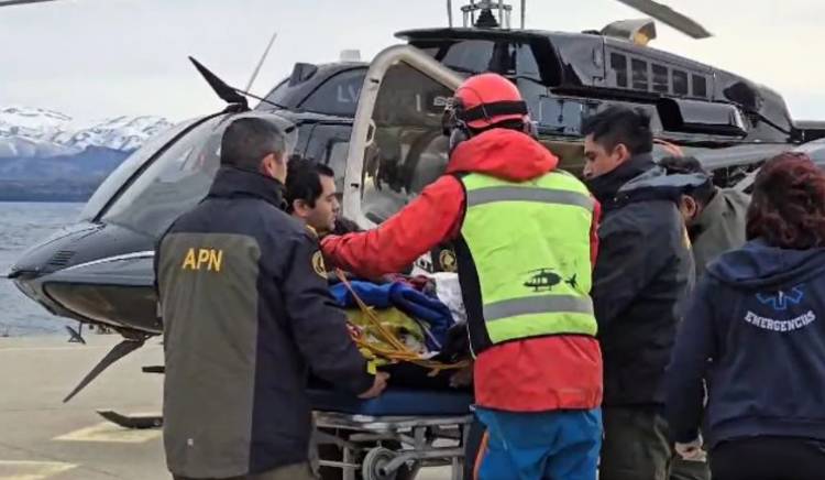 DIERON DETALLES DE CÓMO FUE EL RESCATE DEL TURISTA EN EL CERRO LÓPEZ TRAS LA AVALANCHA
