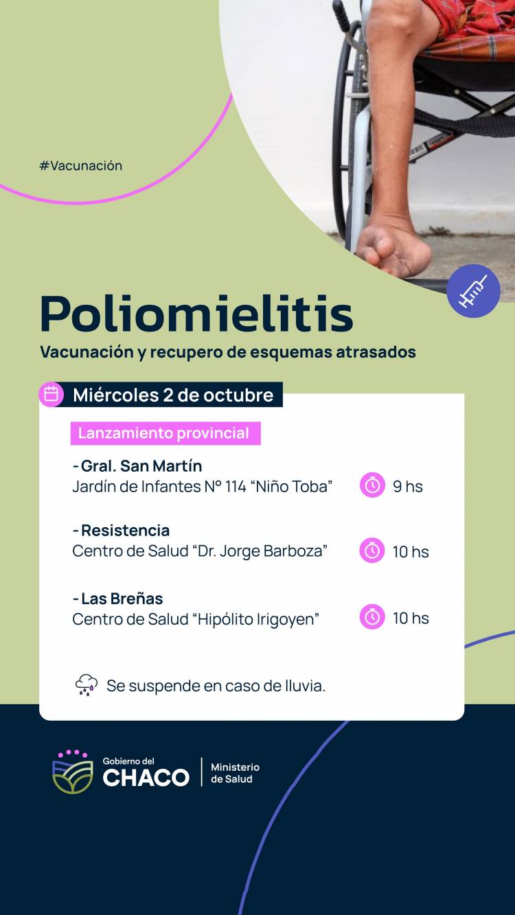 LANZAMIENTO PROVINCIAL DEL MES DEL TRABAJO INTENSIVO CONTRA LA POLIO