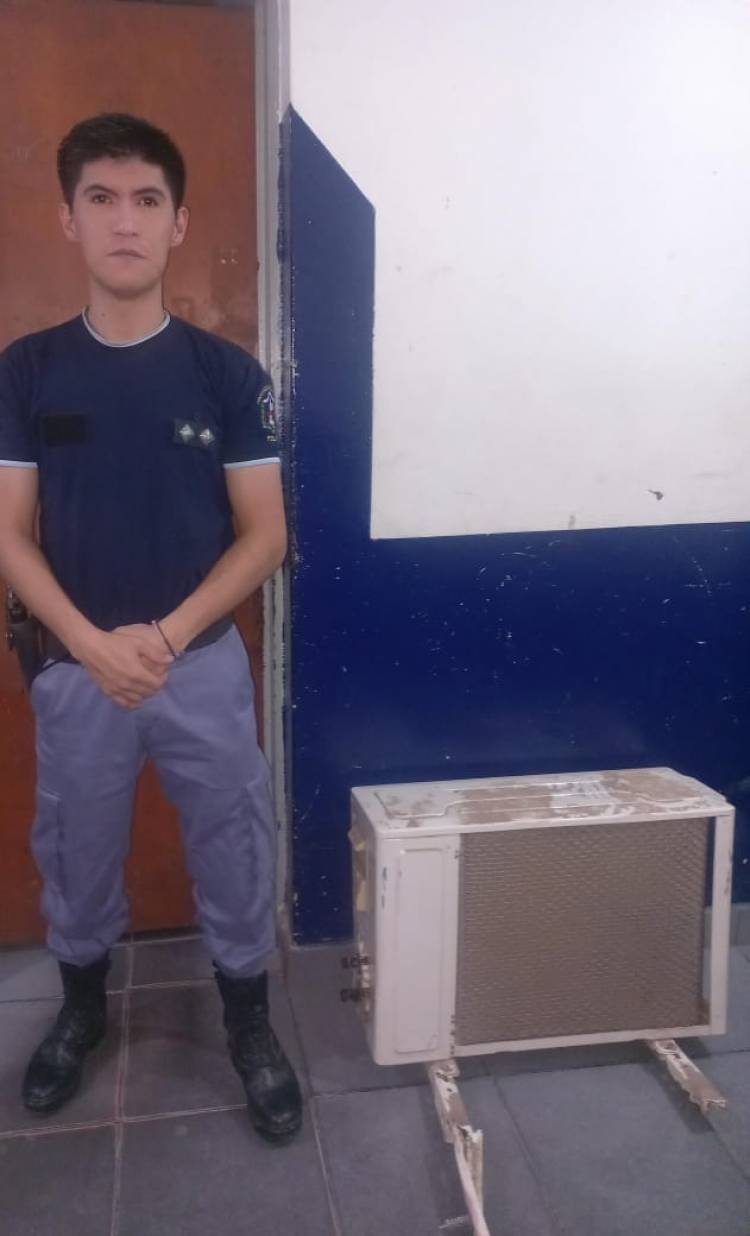 SECUESTRAN UNA UNIDAD EXTERNA DE UN AIRE ACONDICIONADO