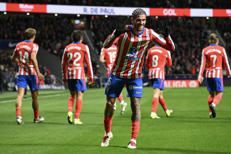 ESPAÑA: DE PAÚL ANOTÓ PARA LA VICTORIA DE ATLÉTICO ANTE SEVILLA