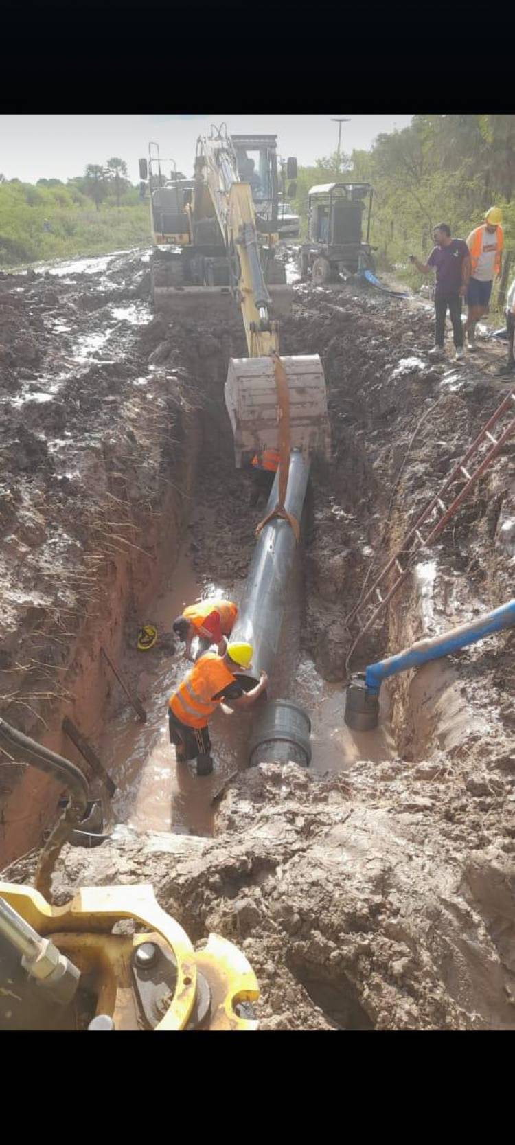 SAMEEP REPARÓ EL ACUEDUCTO NORTE Y SE RESTABLECE EL SERVICIO DE AGUA POTABLE