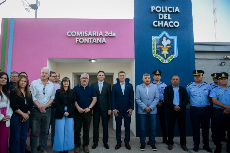 PLAN PROVINCIAL DE SEGURIDAD: EL GOBERNADOR ZDERO INAUGURÓ LA RENOVADA COMISARÍA SEGUNDA DE FONTANA