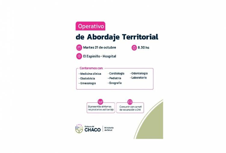 EL IMPENETRABLE VIVIRÁ UN NUEVO OPERATIVO DE ABORDAJE TERRITORIAL