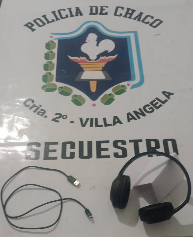 VILLA ANGELA: POR ROBAR UN AURICULAR Y UN CARGADOR FUE PRESO