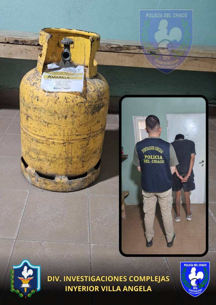 VILLA ANGELA: RECUPERAN TUBO DE GAS ROBADO