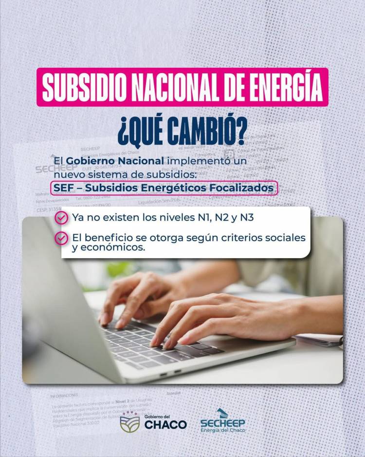 CAMBIOS EN EL SISTEMA DE SUBSIDIOS DE ENERGÍA: EL BENEFICIO CUBRE HASTA EL 75?L CONSUMO