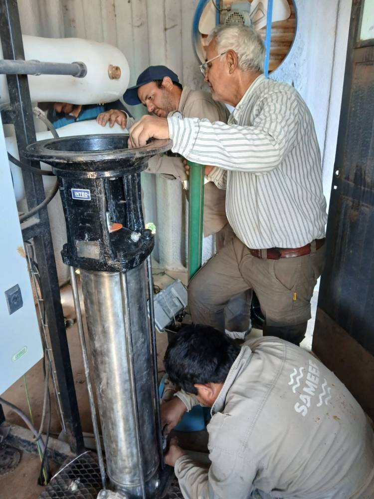 COMANDANCIA FRÍAS: SAMEEP PUSO EN MARCHA NUEVAMENTE LA PLANTA DE ÓSMOSIS Y SE RESTABLECIÓ EL SERVICIO DE AGUA