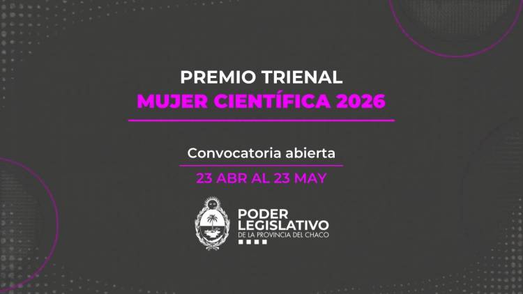 EL JUEVES ABRE LA CONVOCATORIA AL PREMIO TRIENAL “MUJER CIENTÍFICA 2026”