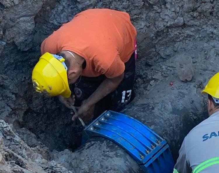 SAMEEP REPARÓ EL ACUEDUCTO FONTANA Y EL SERVICIO SE RESTABLECE DE MANERA PROGRESIVA